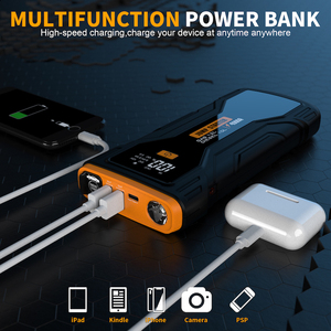 Arrancador de Coches Portátil de 3000A, Caja de Arranque de Batería de 12V, 16000mAh, con Batería de Litio, para Coches de Gran Cilindrada, Gasolina y Diésel - Product Image 4