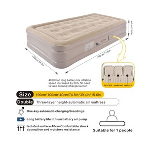 Matelas pneumatique très vendu avec pompe, gonflage et dégonflage automatiques, <span class=keywords><strong>lit</strong></span> pneumatique de camping, matelas <span class=keywords><strong>gonflable</strong></span> - Product Image 6