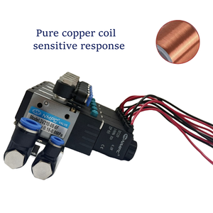3V210-08 24VDC PT1/4 นิ้ว 5 ทาง 2 ตำแหน่ง ฐานโซลินอยด์ 12VDC 24VDC 24VAC 110VAC 220VAC โซลินอยด์แมนิโฟลด์ - Product Image 5