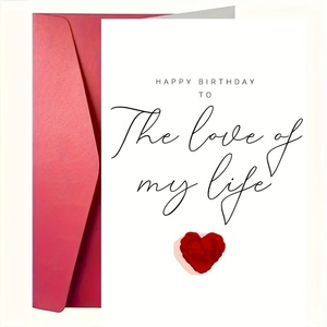 Carte de vœux d'anniversaire personnalisée, souvenir de mariage pour ma <span class=keywords><strong>bien</strong></span>-aimée, petit message de bénédiction - Product Image 5