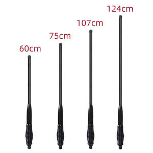 Antenne tout-terrain 60cm 75cm 107cm 124cm, antenne décorative robuste pour voiture, à ressort, type barillet - Product Image 1