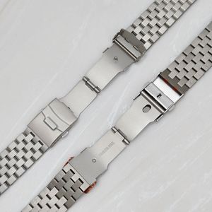 Bracelet de montre de luxe à sept maillons en <span class=keywords><strong>acier</strong></span> inoxydable, bicolore, universel 22 mm pour montre connectée, idéal pour le style professionnel - Product Image 3