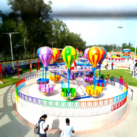 Manège portable QiangLI Mobile Samba Balloon Spinning - Construction en fibre de verre et acier, capacité de 32 personnes, pour fêtes foraines en extérieur