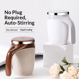 แก้วชงกาแฟไฟฟ้าแบบกวนเองได้ – ชาร์จผ่าน USB, ตัวกวนแบบแม่เหล็กหมุนได้, แก้วกาแฟสแตนเลส – ระบบผสมอัตโนมัติสำหรับกาแฟ - Product Image 1