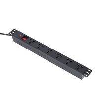 Unité de distribution d'alimentation 1U personnalisée de 19 pouces avec 6 prises PDU commutées pour les applications de rack de serveur et de centre de données