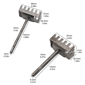 Cortador de orificios cuadrados SDS Plus <span class=keywords><strong>para</strong></span> caja eléctrica de <span class=keywords><strong>pared</strong></span> tipo 86, herramienta de ranurado de hormigón y ladrillo de alta resistencia <span class=keywords><strong>para</strong></span> martillo rotatorio - Product Image 2