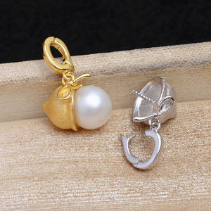 Wenchi S925 Plata de Ley Colgante de Perla Accesorios DIY Cierre Universal Semielaborado con Forma de Calabaza Modelo China 13320 - Product Image 2