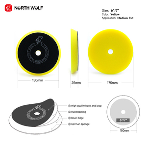 <span class=keywords><strong>Spugna</strong></span> di Taglio Media North Wolf, Pad in Schiuma per Lucidatura 6 Pollici, Pad per Dettagli Auto, <span class=keywords><strong>Spugna</strong></span> in Schiuma per Ceratura - Product Image 3