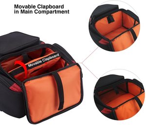Grande attrezzatura da pesca impermeabile zaino custodia con 4 vassoi e parapioggia protettiva e 4 Tackle Box 2024 - Product Image 4