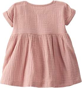 Set di vestiti per bambini in cotone personalizzato nuovo arrivo vestiti per ragazze in cotone organico Mini modello di servizio OEM girocollo corto lavorato <span class=keywords><strong>a</strong></span> <span class=keywords><strong>maglia</strong></span> solido - Product Image 2