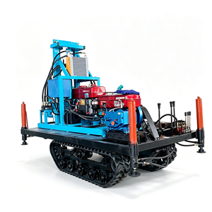 小型ディーゼル水井戸掘削装置95m、鉱山用ヘビーデューティーチャック付き - Product Image 5