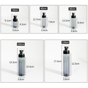 Empty Fine Mist 120ml Round PET Plastic <strong>Perfume</strong> Toner Black <strong>Spray</strong> <strong>Bottle</strong> Screw Cap 30ml 60 80 100 ml - Product Image 5