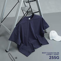 T-shirt essentiel streetwear pour homme en coton uni à manches courtes, coupe ample et carrée, respirant, imperméable, best-seller