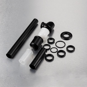 Lavello a <span class=keywords><strong>sifone</strong></span> in ottone nero opaco lavello filtro per <span class=keywords><strong>bagno</strong></span> <span class=keywords><strong>sifone</strong></span> Anti intasamento lavello da cucina filtro per scarico dell'acqua - Product Image 5