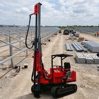 Pile driver solaire photovoltaïque multifonctionnel avec moteur et engrenages - Haute efficacité, conception personnalisable et utilisation facile