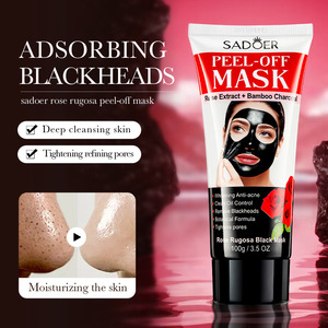 Aceite Natural SADOER para Eliminar Puntos Negros, Limpieza de Poros Dilatados, Reafirmante Facial, Mascarilla Peel-off de Carbón y Aloe Vera para una Piel Clara y Suave - Product Image 2