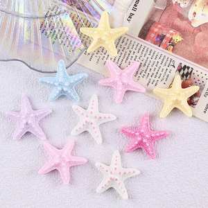 100 mini-décorations étoiles de mer en résine, breloques <span class=keywords><strong>pour</strong></span> slime, cabochons <span class=keywords><strong>pour</strong></span> coques de téléphone DIY, épingles à cheveux, boîtes de rangement, pièces de modèles et motifs - Product Image 3