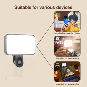 Luce portatile Mini LED Selfie 3 <span class=keywords><strong>colori</strong></span> riempiono illuminazione per videoconferenza illuminazione fotografica del telefono cellulare - Product Image 4