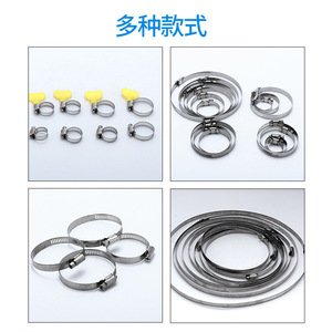 Collier de serrage américain Seshun de 12 pouces en acier inoxydable à installation rapide pour conduites de fumée et d'eau - Product Image 4