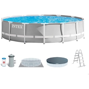 <span class=keywords><strong>Piscina</strong></span> Elevada <span class=keywords><strong>Redonda</strong></span> <span class=keywords><strong>Grande</strong></span> INTEX 26720 para Niños, <span class=keywords><strong>Piscina</strong></span> de Jardín de PVC <span class=keywords><strong>con</strong></span> Fácil Instalación, 4.27m X 1.07m - Product Image 2