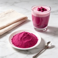 Bulk groothandel OEM gevriesdroogd drakenfruitpoeder natuurlijke rode paarse kleur voor dranken smoothies bakken ijs