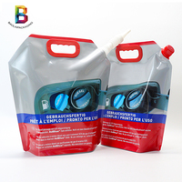 Chine Pack Fournisseur 5L 10L Bec Poche Sac À Eau Stand Up Poche avec Poignée Liquide Lessive Détergent Emballage sac