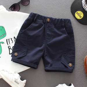 Shorts décontractés imprimés pour garçons OEM ODM, pantalons d'été pour enfants, style occidental, en coton, taille mi-haute, enduits de PU, caoutchouc adouci - Product Image 3