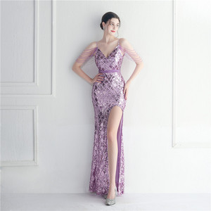 Perline Fantasy star ospitano un lungo abito <span class=keywords><strong>da</strong></span> <span class=keywords><strong>sera</strong></span> Plus size con paillettes cerimonia per cena <span class=keywords><strong>da</strong></span> sposa - Product Image 5