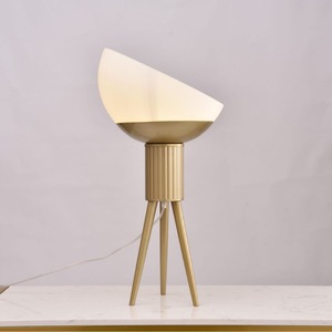 Lámpara de mesa minimalista moderna, luz cálida LED E27, lámpara de escritorio para dormitorio, sala de estar - Product Image 1