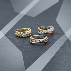 Bague élégante pour femme en or blanc, jaune ou rose 18K, 14K, 9K, classique et luxueuse, pour mariage, fiançailles, fête ou anniversaire - Product Image 3