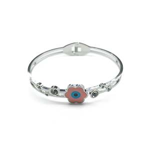 Brazalete de Moda en Acero Inoxidable 316L con Baño de Oro PVD y Diseño Floral, Joyería para Mujer - Product Image 1