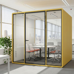 Cabine de travail de bureau personnalisée pour 6 personnes, cabine de réunion insonorisée, cabine de téléphone préfabriquée, cabine de bureau modulaire - Product Image 3