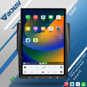 Autoradio pour Dodge RAM 2013-2018, enregistreur de bande 14,4 pouces, lecteur multimédia GPS, navigation, 128 Go, Android Auto, Carplay vertical - Product Image 3