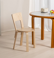 Chaise d'appoint empilable en bois massif naturel, nouveau design, style français, mobilier pour la maison, chaises de restaurant et de café
