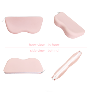 Silicone <b>Sunglasses</b> Case Custom Logo Durable Reusable Eco-Friendly Zipper Water Resistant Outdoor Travel - Product Image 3