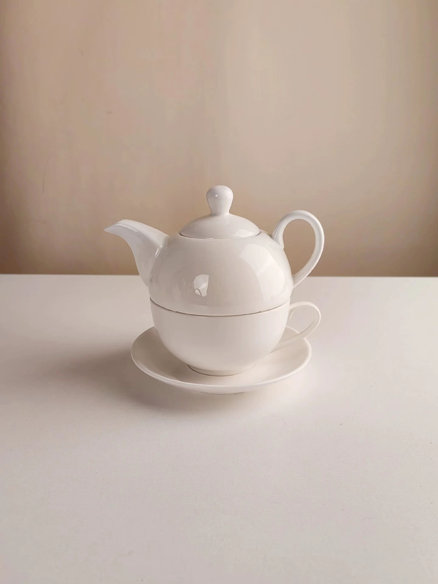 ティーポットとカップ1人用 セラミックティーセット カラフルハンドメイド