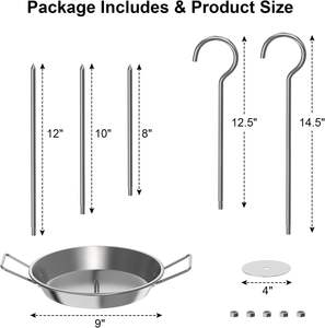 Support vertical pour brochettes de poulet et <span class=keywords><strong>dinde</strong></span> Al Pastor, plateau amovible, en acier inoxydable, résistant à la chaleur, à la corrosion et aux UV - Product Image 2