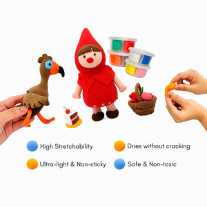 Argile <span class=keywords><strong>à</strong></span> séchage <span class=keywords><strong>à</strong></span> l'air libre sûre pour activités éducatives DIY <span class=keywords><strong>en</strong></span> usine, surprise d'anniversaire, avec château de princesse fantastique - Product Image 3