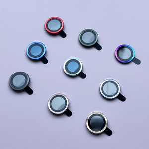 Protection d'objectif d'appareil photo en métal à motif spiralé pour <span class=keywords><strong>iPhone</strong></span> 13 14 15 16 17 Pro Max, film protecteur HD pour caméra arrière de téléphone portable - Product Image 3