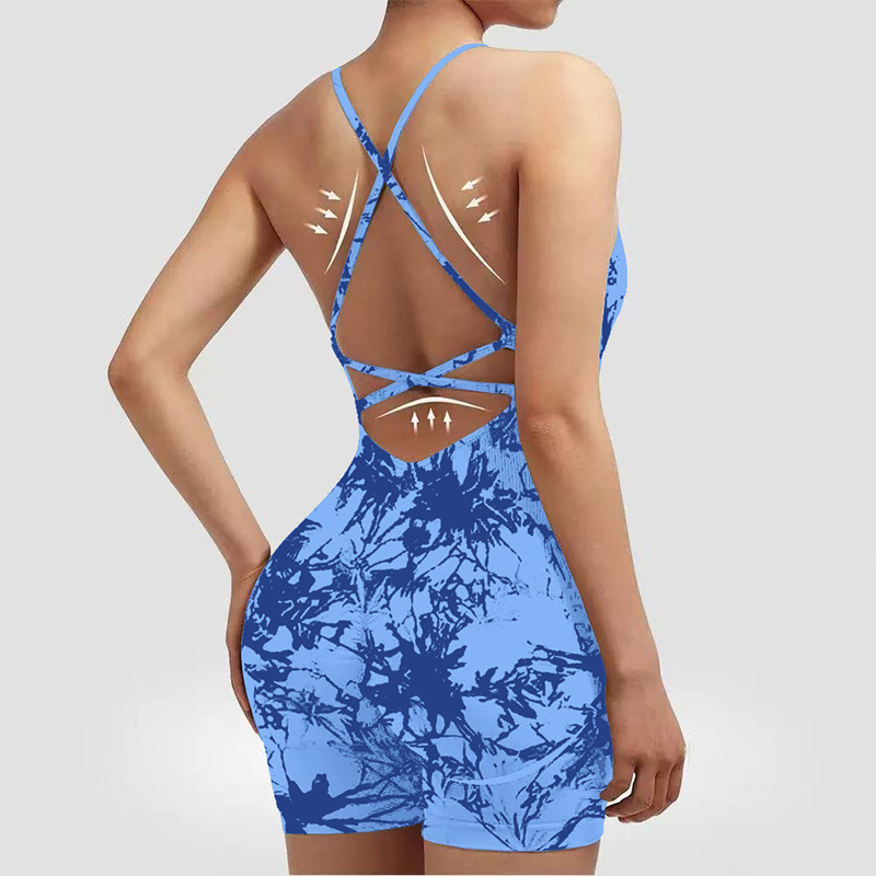 Tie-dye blue