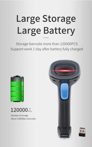 Colector DE DATOS inalámbrico portátil RTS 2,4G para código QR de mano Bluetooth y escáner de código de barras <span class=keywords><strong>USB</strong></span> con cable para uso en supermercados - Product Image 6