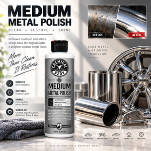 Crema para Pulir Metales, Limpiador de Oxidación para Acero Inoxidable, Cromo y Aluminio, Eliminador de Manchas, Restaurador de Brillo, Compuesto para Pulir - Product Image 6