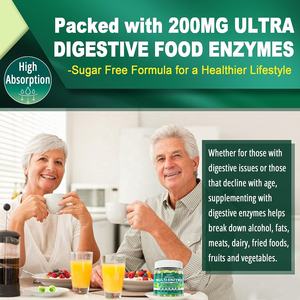 Gomitas de Fibra Sin Azúcar, Suplementos de Enzimas Digestivas Múltiples, Probióticos y Prebióticos, Gomitas Rellenas con Mezcla de Fibra - Product Image 4