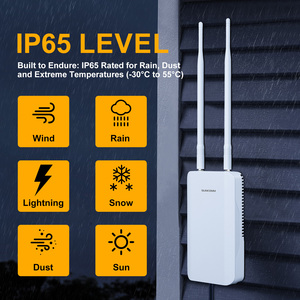 Suncomm AP3000G dual-band WIFI 6จุดเชื่อมต่อกลางแจ้ง POE ขับเคลื่อนได้ถึง128ผู้ใช้ที่ยืดหยุ่นสำหรับชุมชน/มหาวิทยาลัย - Product Image 2
