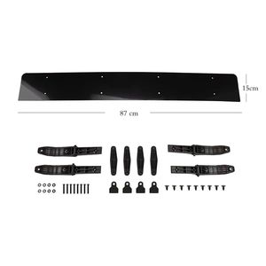 Cánh Hình Chất Lượng Cao Mái Spoiler Không Khí Deflector Phổ Giảm Tiếng Ồn Bảng Điều Chỉnh Màu Đen PC Chất Liệu Phía Trước Phong Cách Bodykit - Product Image 2
