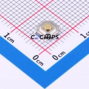 TS011-TBW1EH1.7 Tactile Switch SMD-4P,5.1x5.1mm Switch Single Pole Single Throw Round Button 1.8N Vertical Mount - Product Image 1