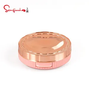 Hoge Kwaliteit Roze Rose Gold 59Mm Pan Compact Case Double Layer Compact Container Lege Compact