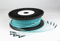 Câble Trunk à Fibre Optique Multi-mode OM3 OM4 96 Cœurs Fabriqué en Chine avec Connecteur MPO, Câble de Raccordement à Fibre Optique de Haute Qualité