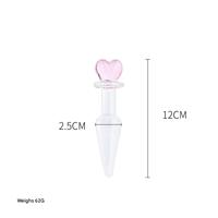 SM Sexspielzeug Transparenter Kristallglas-Dildo Massagestab Penis-Masturbator Niedliches Design Erwachsenenprodukte SM-Produkte