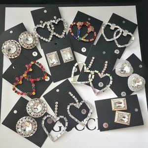 自由礼品豪华水晶耳环花式中国工厂整体销售 - Product Image 6